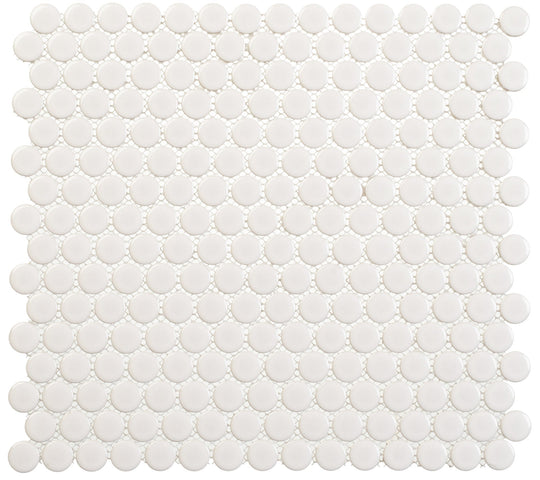 Freedom Avenue Pillar Shine 3/4" Penny Round Glossy Mosaic