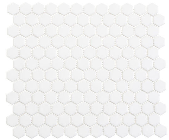 Freedom Avenue United Dove 3/4" Hexagon Glossy Mosaic