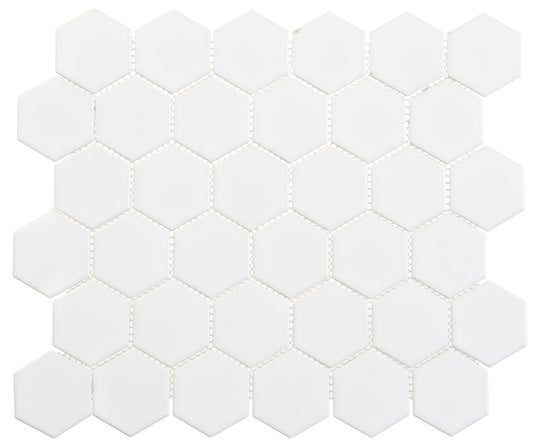 Freedom Avenue Liberty Pure 2" Hexagon Matte Mosaic