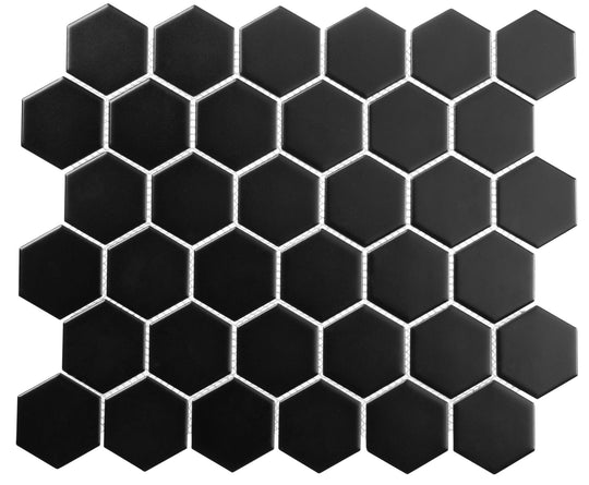 Freedom Avenue Pitch Raven 2" Hexagon Matte Mosaic