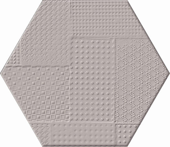 Skin Basilisk 8x7 Hex Tex Porcelain Tile