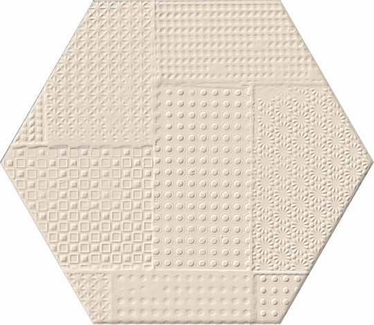 Skin Ibex 8x7 Hex Tex Porcelain Tile