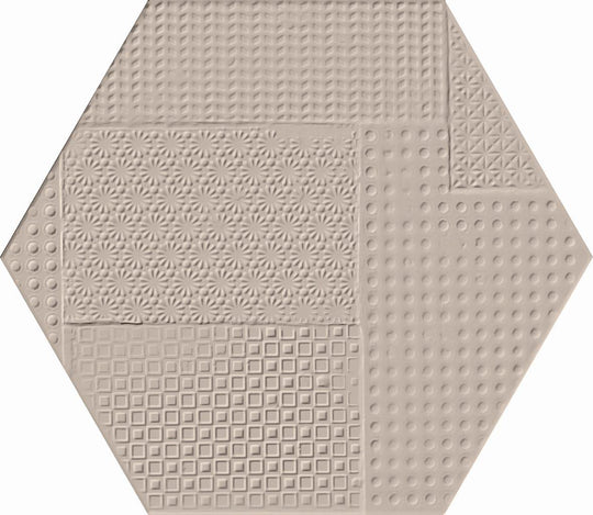 Skin Enchi 8x7 Hex Tex Porcelain Tile
