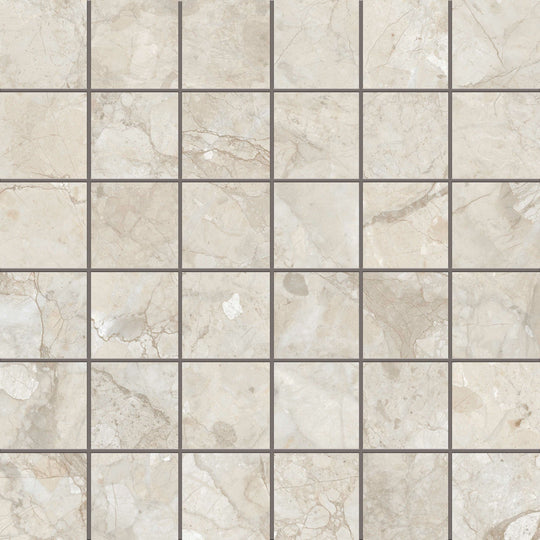 Granda II Stream Bone 2x2 Porcelain Mosaic