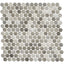 Polka Dots Enlightened Sky 12x12 Penny Round Glass Mosaic