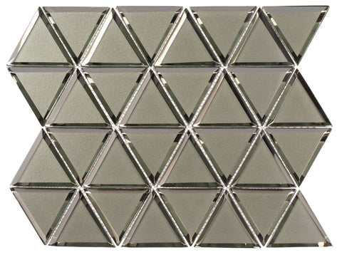 Pinwheel Menta Fresh Triangle Glass Mosaic