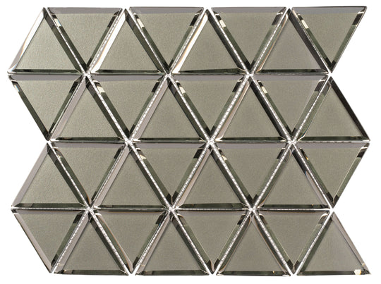 Pinwheel Menta Fresh Triangle Glass Mosaic