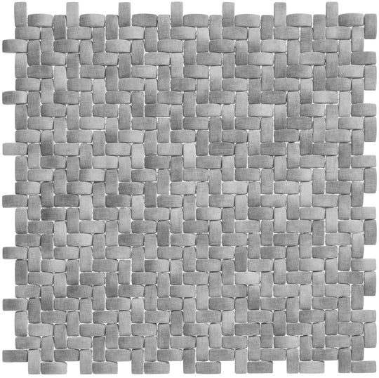 Summer Outing Optimum Grey Basketweave Mosaic