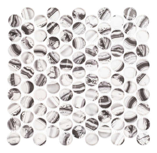Spheres Artik Blend Penny Round Mosaic