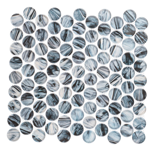 Spheres Fresh Mint Penny Round Mosaic